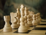 white chess figures